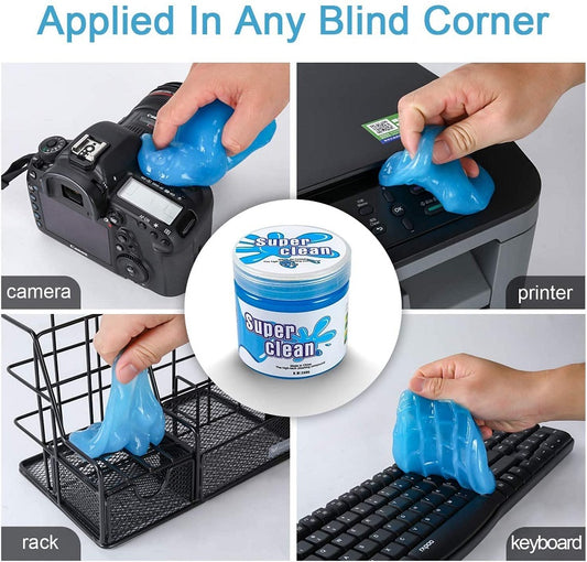 Pack of 2 Universal Car Vent Magic Dust Cleaner, Laptop Keyboard Sliding Gel
