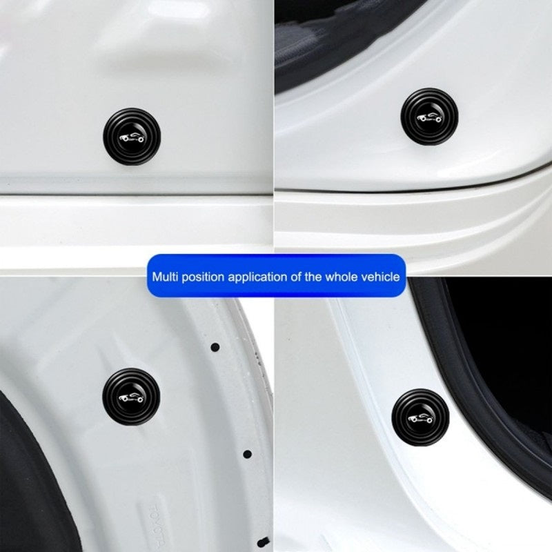 20 Pcs Pcs Door Shock Absorber Pads Buffer Bumper Pads Shock Absorption Sound Insulation Rubber Black